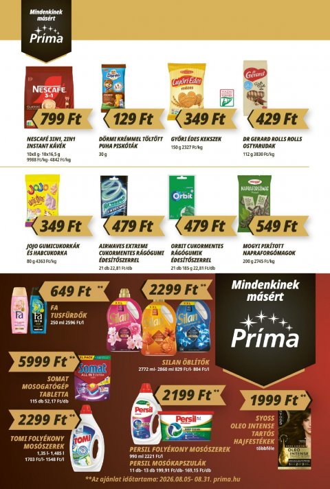 CBA Príma akciós újság