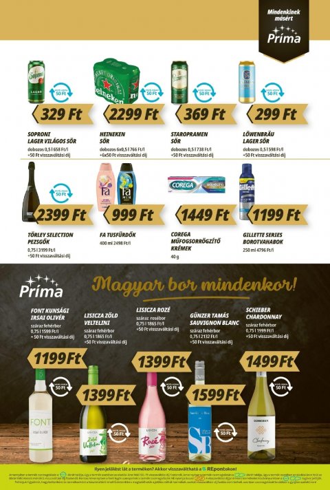 CBA Príma akciós újság