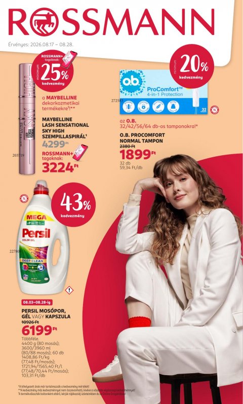 ROSSMANN akciós újság od 17. 8. 2026 do 28. 8. 2026