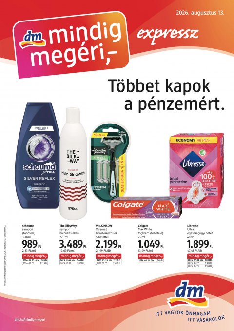 DM DROGERIE MARKT akciós újság od 13. 8. 2026 do 2. 9. 2026