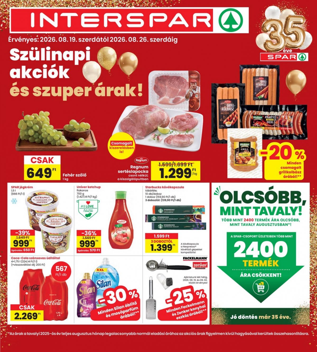 INTERSPAR akciós újság od 19. 8. 2026 do 26. 8. 2026