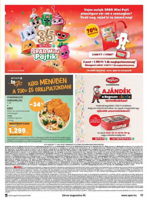 SPAR akciós újság