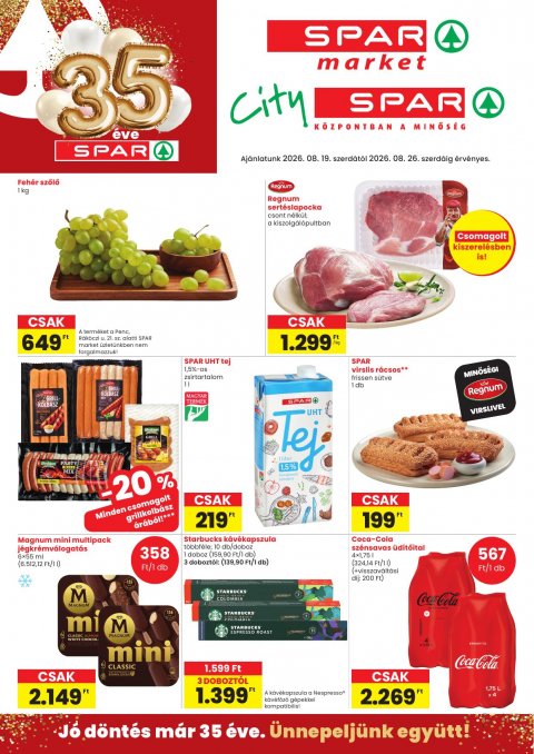 SPAR Market és City Spar akciós újság