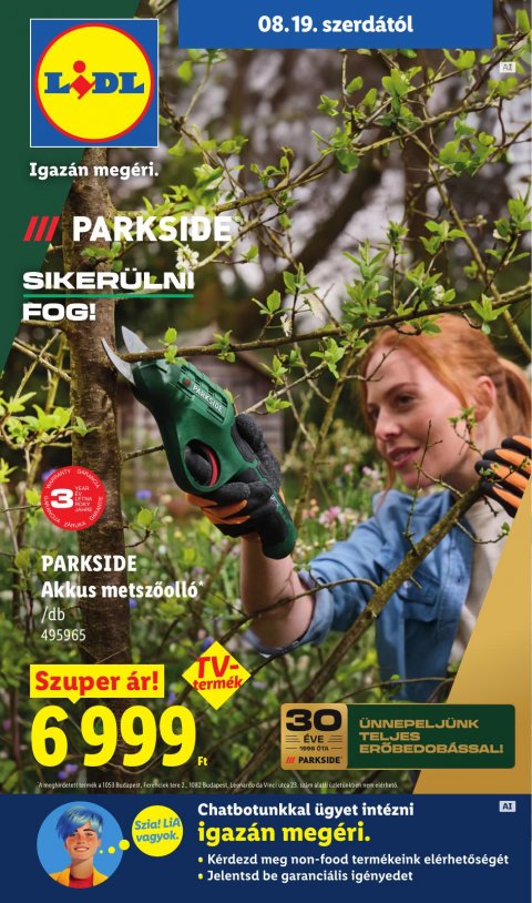 LIDL Nonfood akciós újság od 19. 8. 2026 do 19. 8. 2026