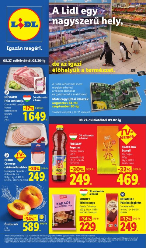 LIDL akciós újság od 27. 8. 2026 do 2. 9. 2026