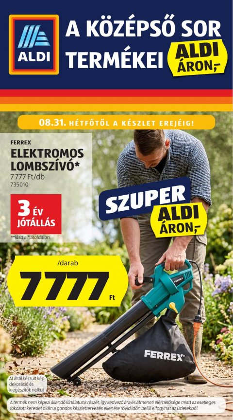 ALDI Középső sor akciós újság od 27. 8. 2026 do 27. 8. 2026