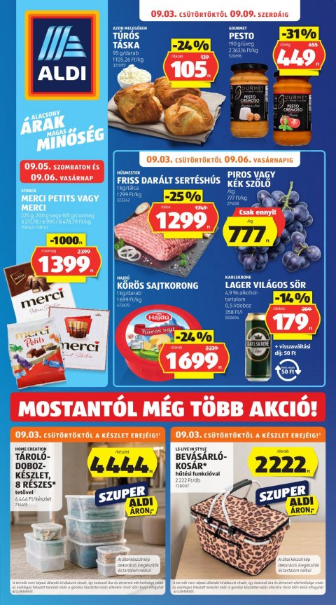 ALDI akciós újság od 3. 9. 2026 do 9. 9. 2026