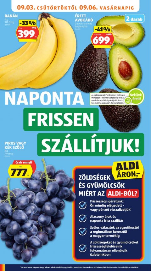 ALDI akciós újság