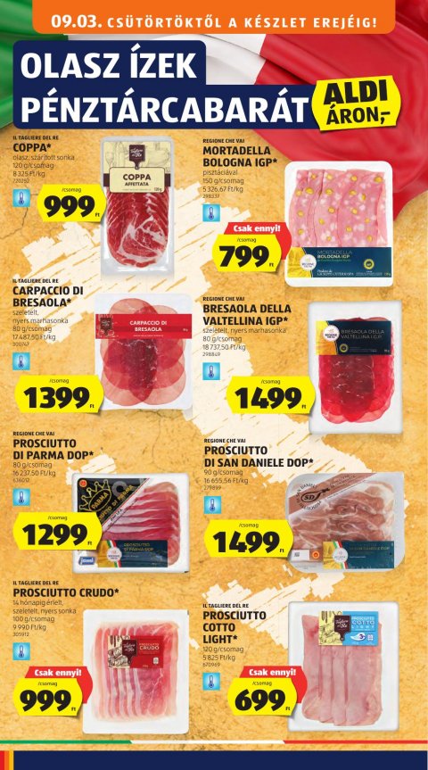 ALDI akciós újság
