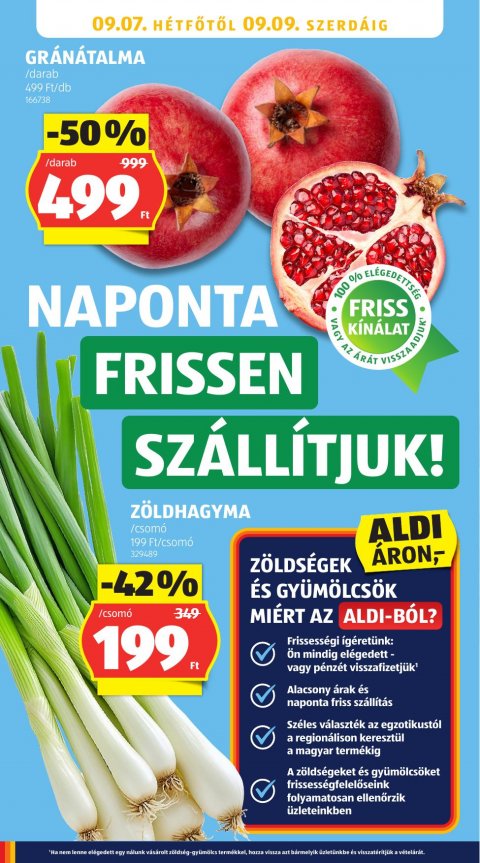 ALDI akciós újság