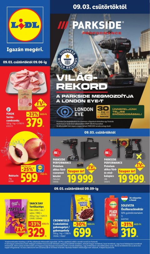 LIDL akciós újság od 3. 9. 2026 do 9. 9. 2026