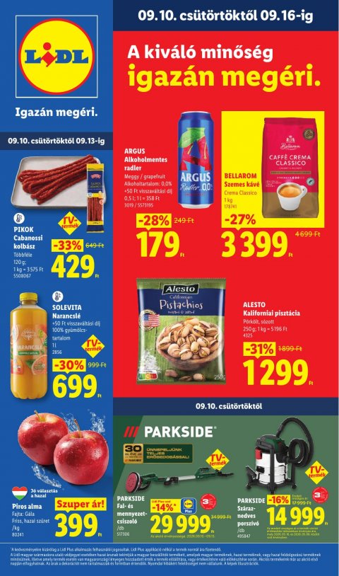 LIDL akciós újság od 10. 9. 2026 do 16. 9. 2026
