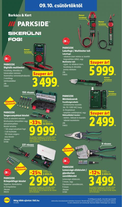 LIDL akciós újság
