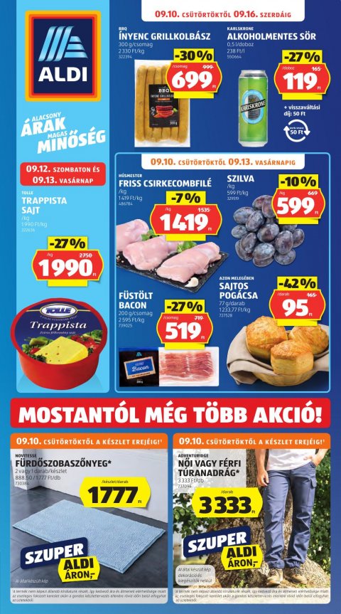 ALDI akciós újság od 10. 9. 2026 do 16. 9. 2026