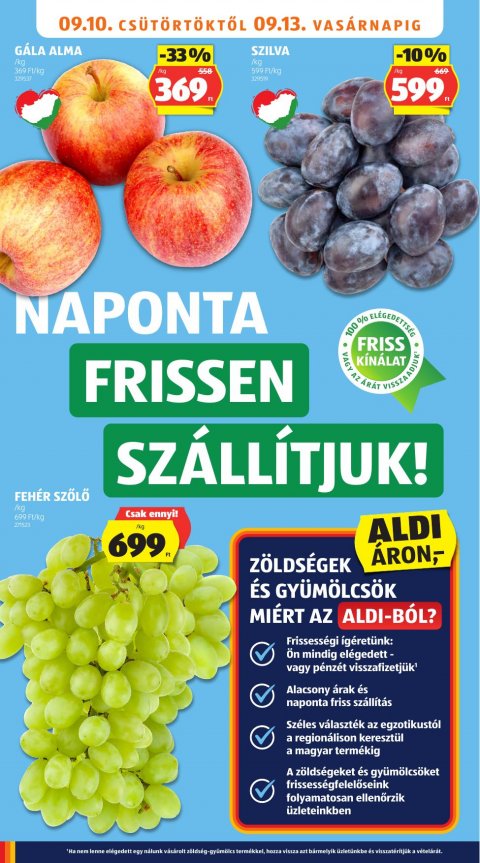 ALDI akciós újság