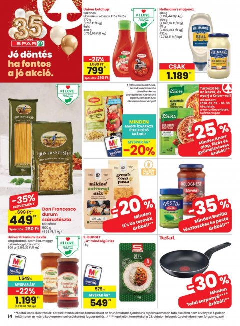 SPAR akciós újság