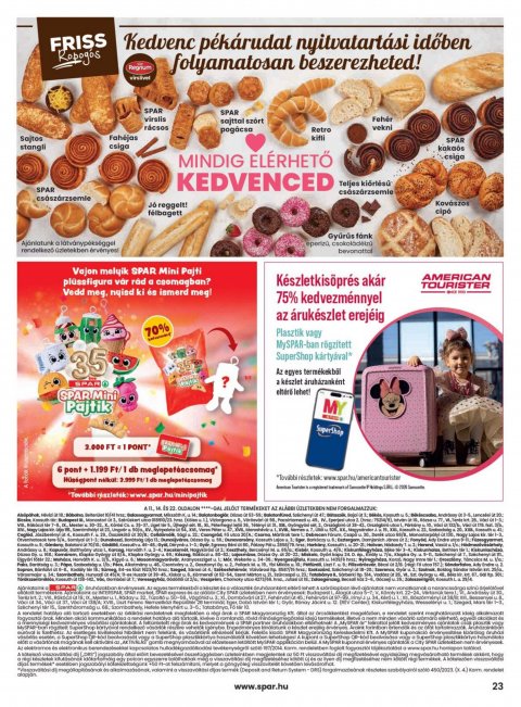 SPAR akciós újság