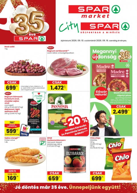 SPAR Market és City Spar akciós újság od 10. 9. 2026 do 16. 9. 2026