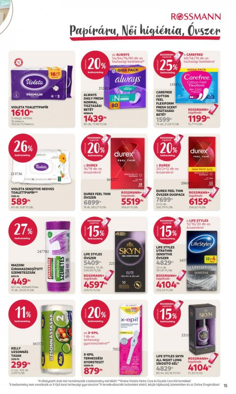 ROSSMANN akciós újság
