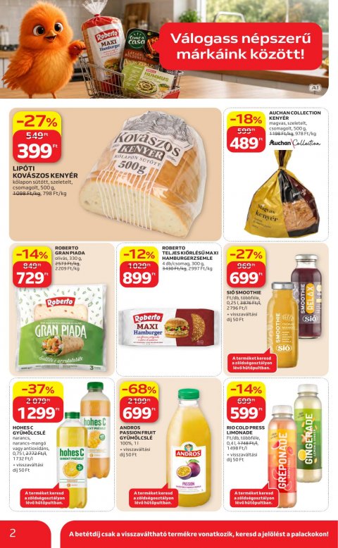AUCHAN Hipermarket Kedvenc Márkáink akciós újság