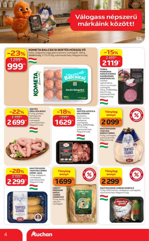 AUCHAN Hipermarket Kedvenc Márkáink akciós újság