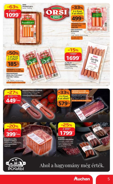 AUCHAN Hipermarket Kedvenc Márkáink akciós újság