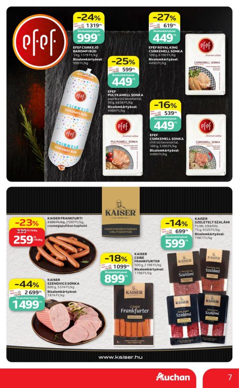 AUCHAN Hipermarket Kedvenc Márkáink akciós újság