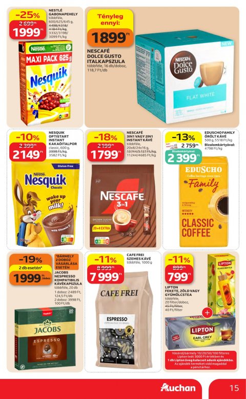 AUCHAN Hipermarket Kedvenc Márkáink akciós újság
