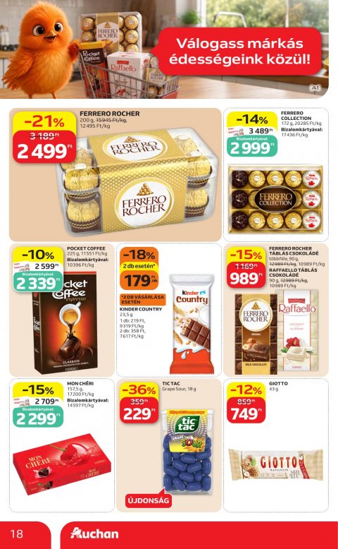 AUCHAN Hipermarket Kedvenc Márkáink akciós újság