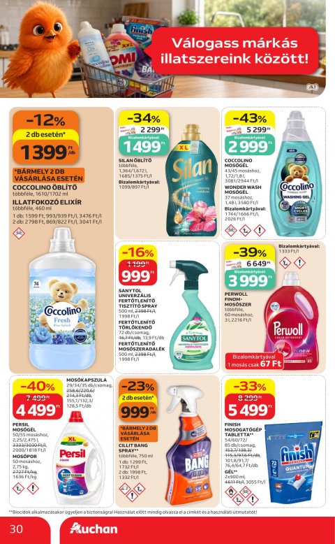 AUCHAN Hipermarket Kedvenc Márkáink akciós újság