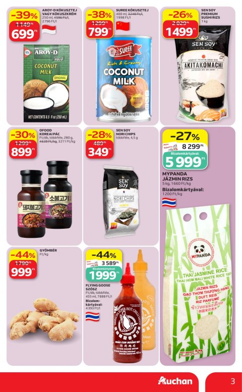 AUCHAN Hipermarket Nemzteközi konyha akciós újság