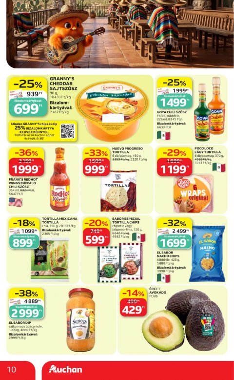 AUCHAN Hipermarket Nemzteközi konyha akciós újság