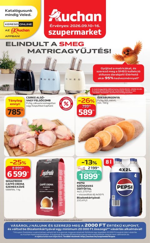 AUCHAN Szupermarket akciós újság od 10. 9. 2026 do 16. 9. 2026