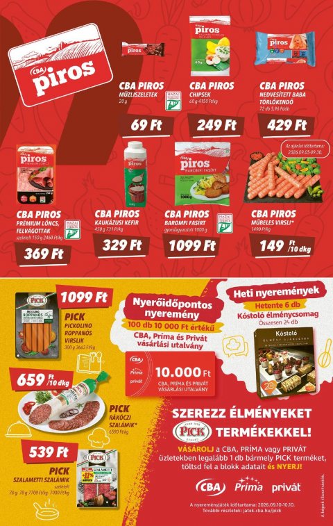 CBA akciós újság
