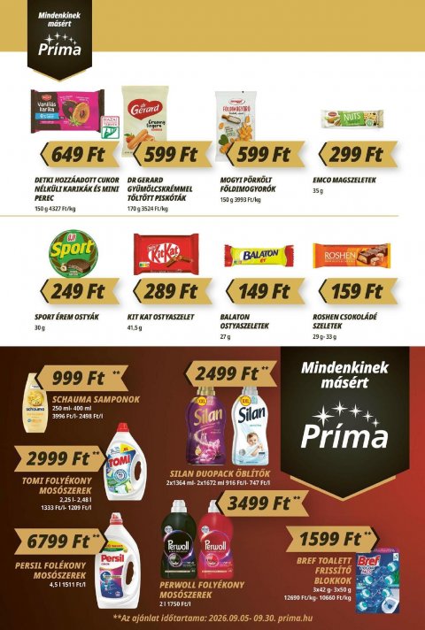 CBA Príma akciós újság