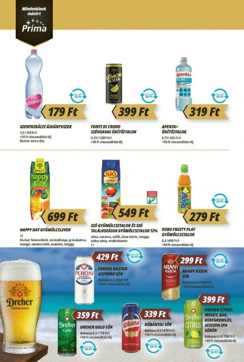 CBA Príma akciós újság