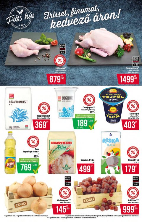 COOP Tisza akciós újság