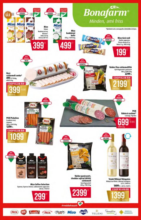COOP Tisza akciós újság