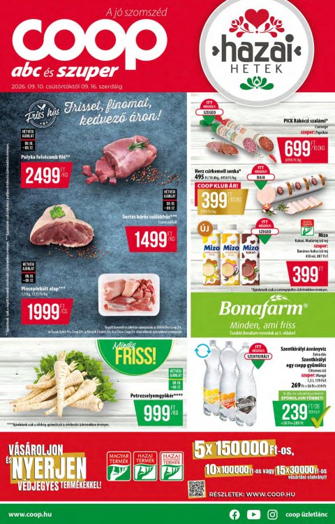 COOP Országos akciós újság od 10. 9. 2026 do 16. 9. 2026