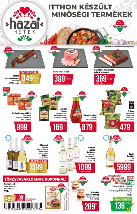 COOP Alföld akciós újság