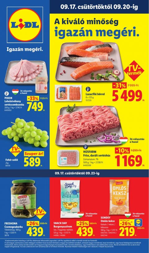 LIDL akciós újság od 17. 9. 2026 do 23. 9. 2026