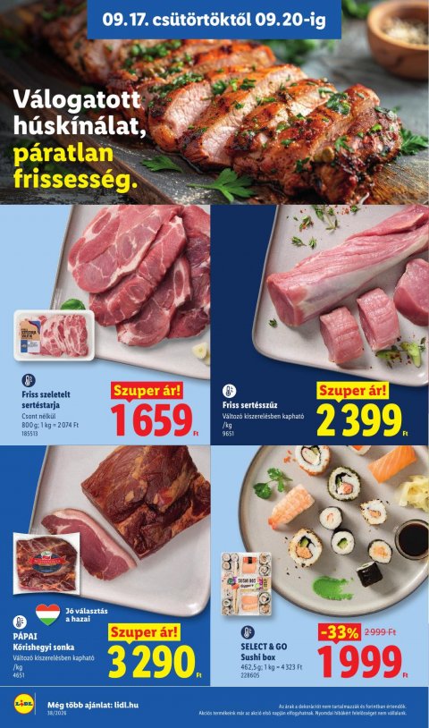 LIDL akciós újság