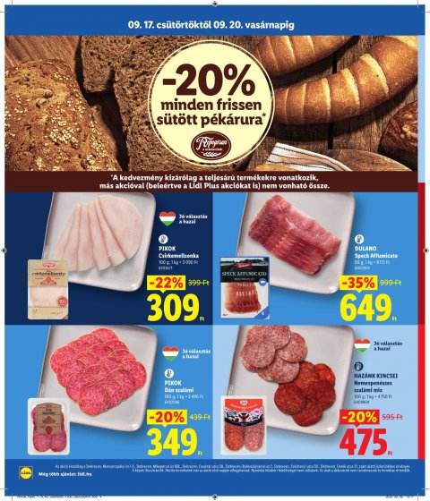 LIDL Regionális akciós újság