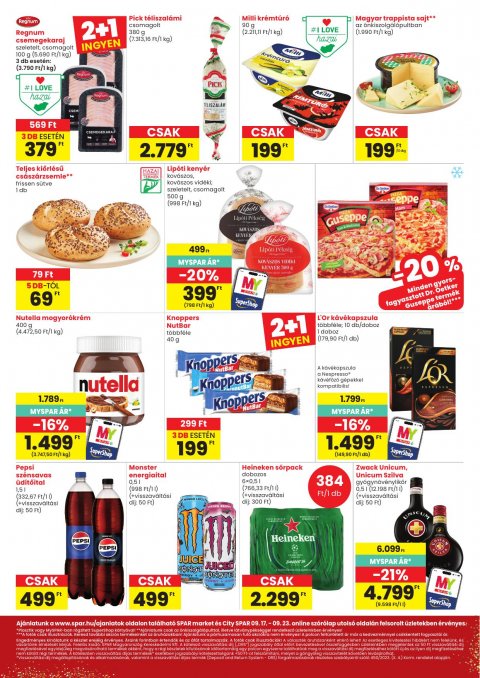 SPAR Market és City Spar akciós újság