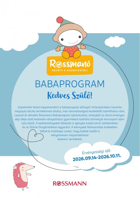 ROSSMANNÓ akciós újság od 14. 9. 2026 do 11. 10. 2026