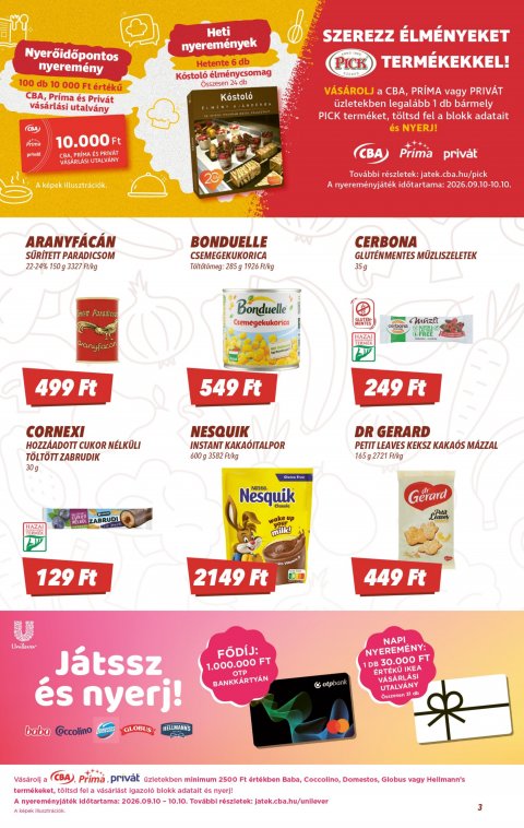 CBA akciós újság