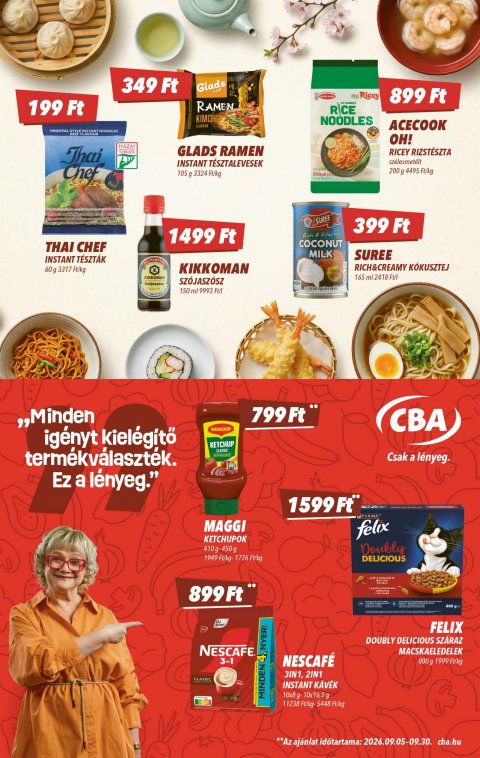 CBA akciós újság