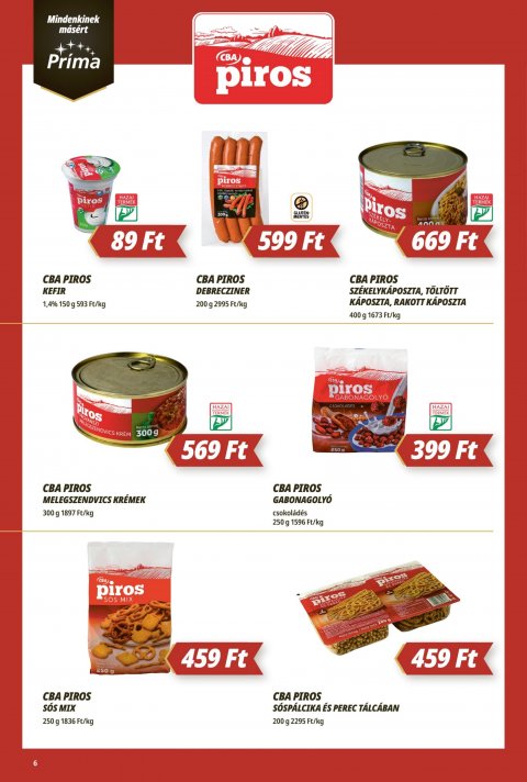 CBA Príma akciós újság