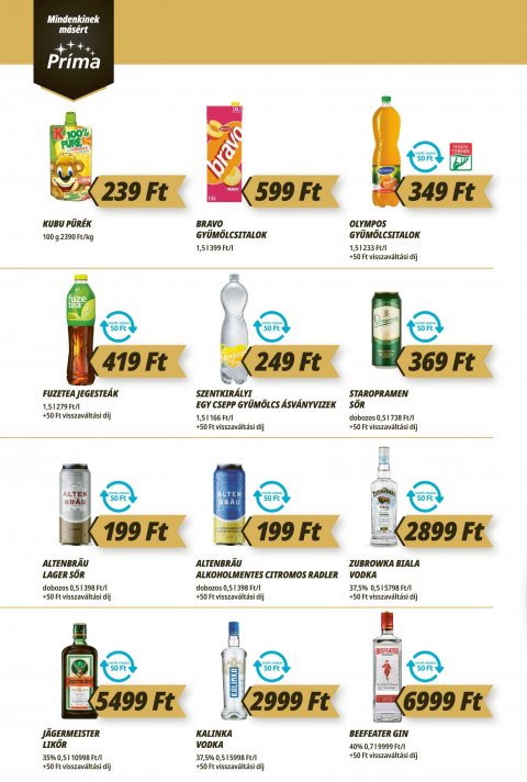 CBA Príma akciós újság