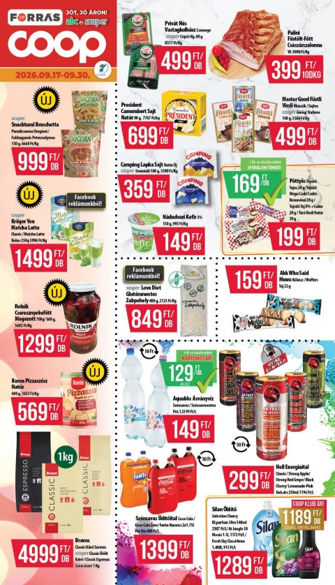 COOP Hétforrás akciós újság od 17. 9. 2026 do 30. 9. 2026